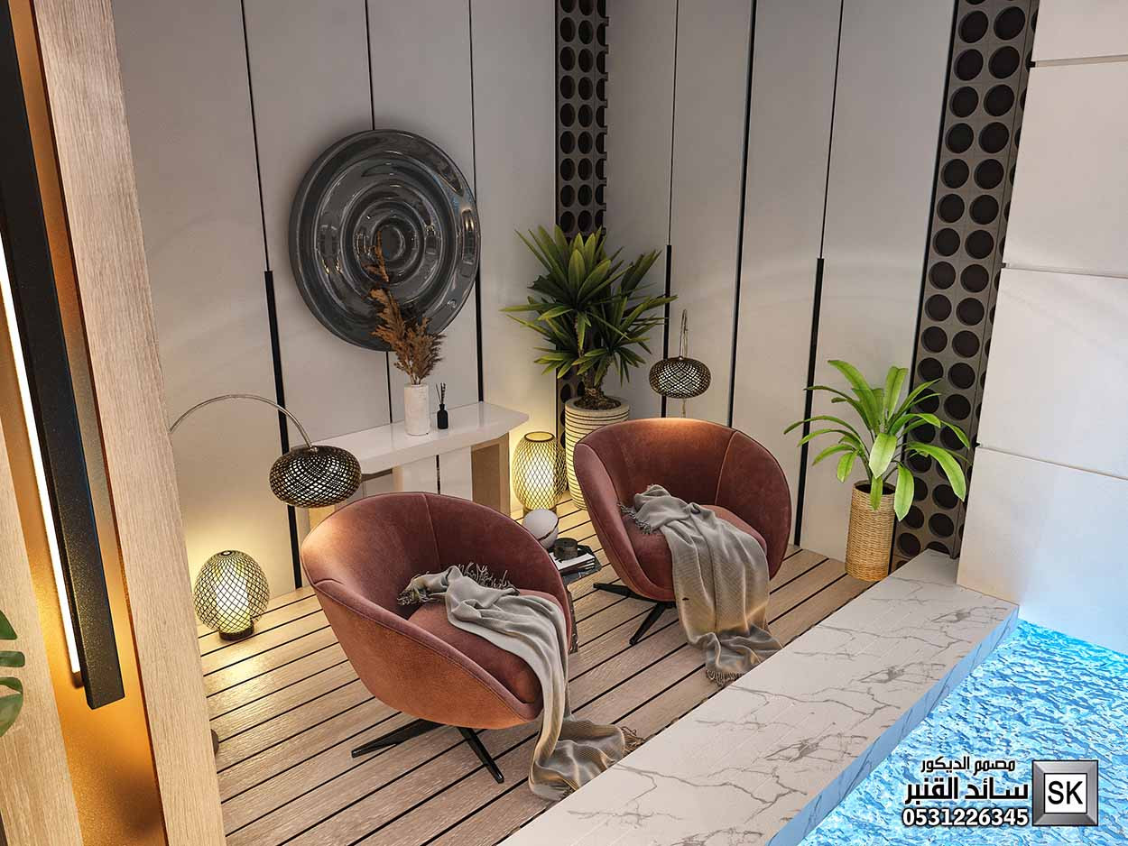تصميم ديكور داخلي قبو ترفيهي فاخر في الرياض