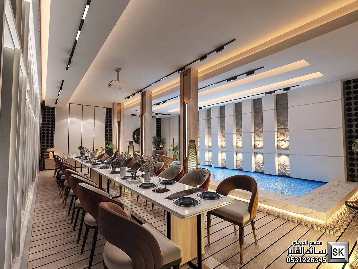 تصميم ديكور داخلي قبو ترفيهي فاخر في الرياض