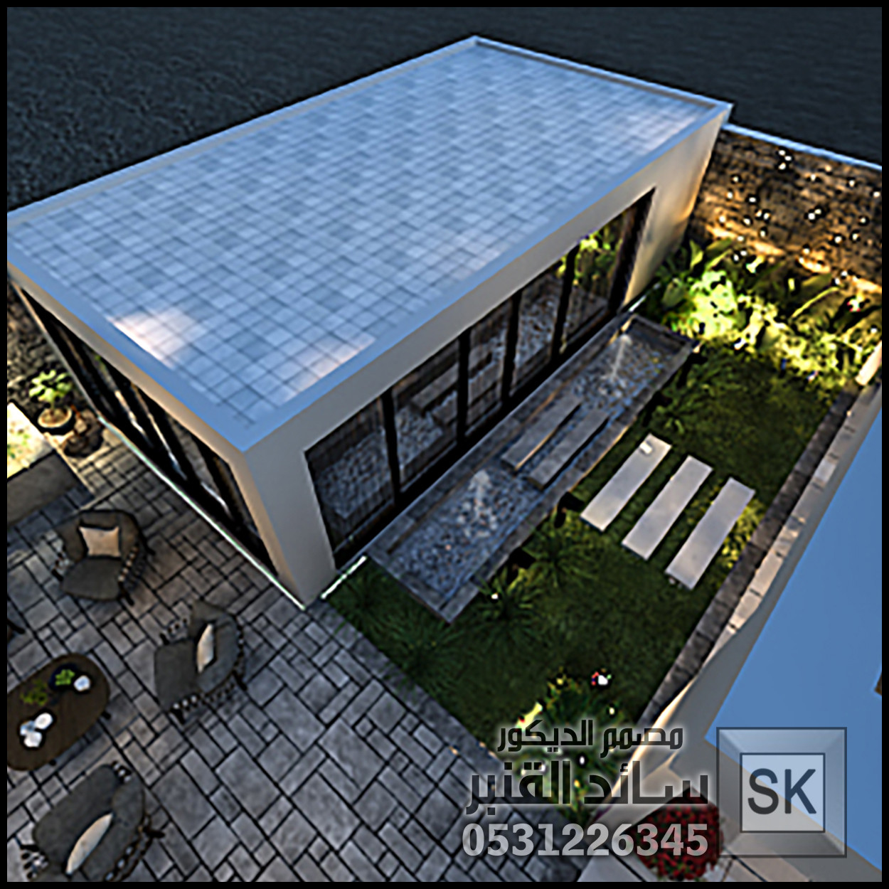 تصميم و تشطيب لاندسكيب مزارع و شاليهات في الرياض