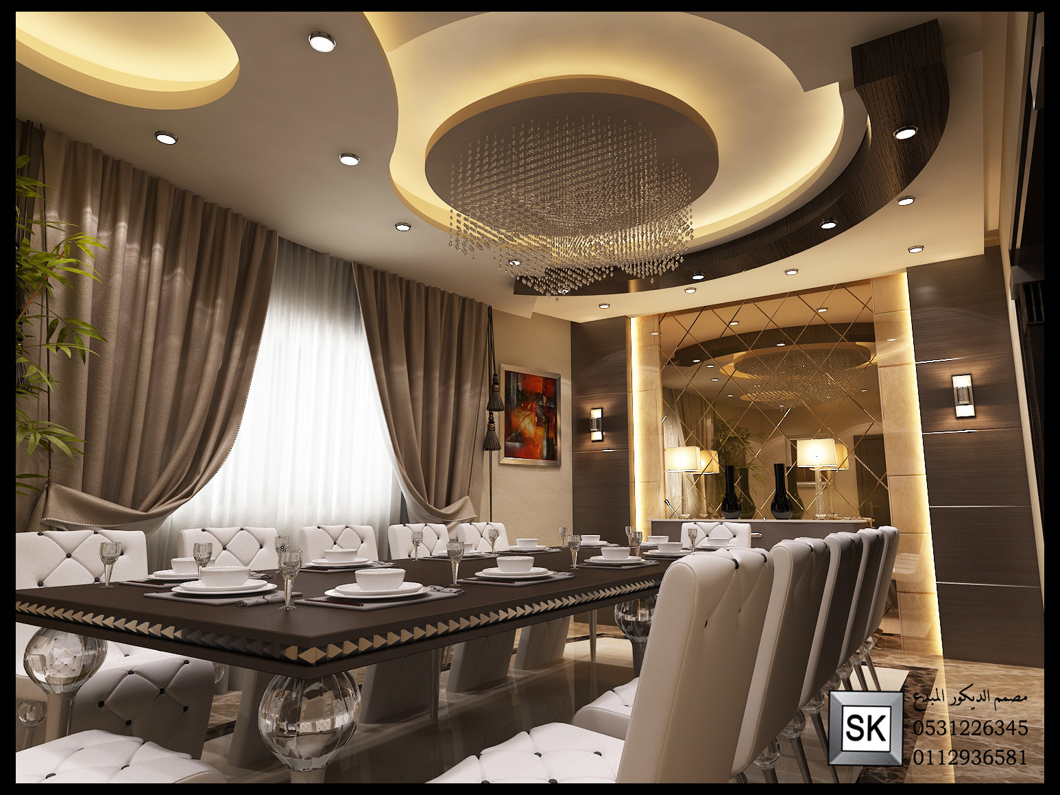 تصميم و تشطيب ديكور داخلي فاخر في الرياض