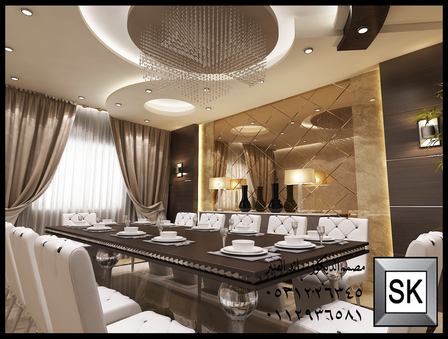 تصميم و تشطيب ديكور داخلي فاخر في الرياض