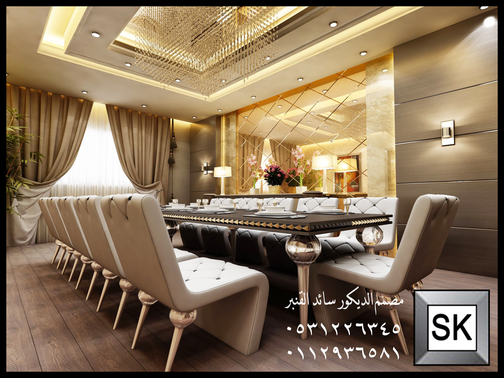 تصميم و تشطيب ديكور داخلي فاخر في الرياض