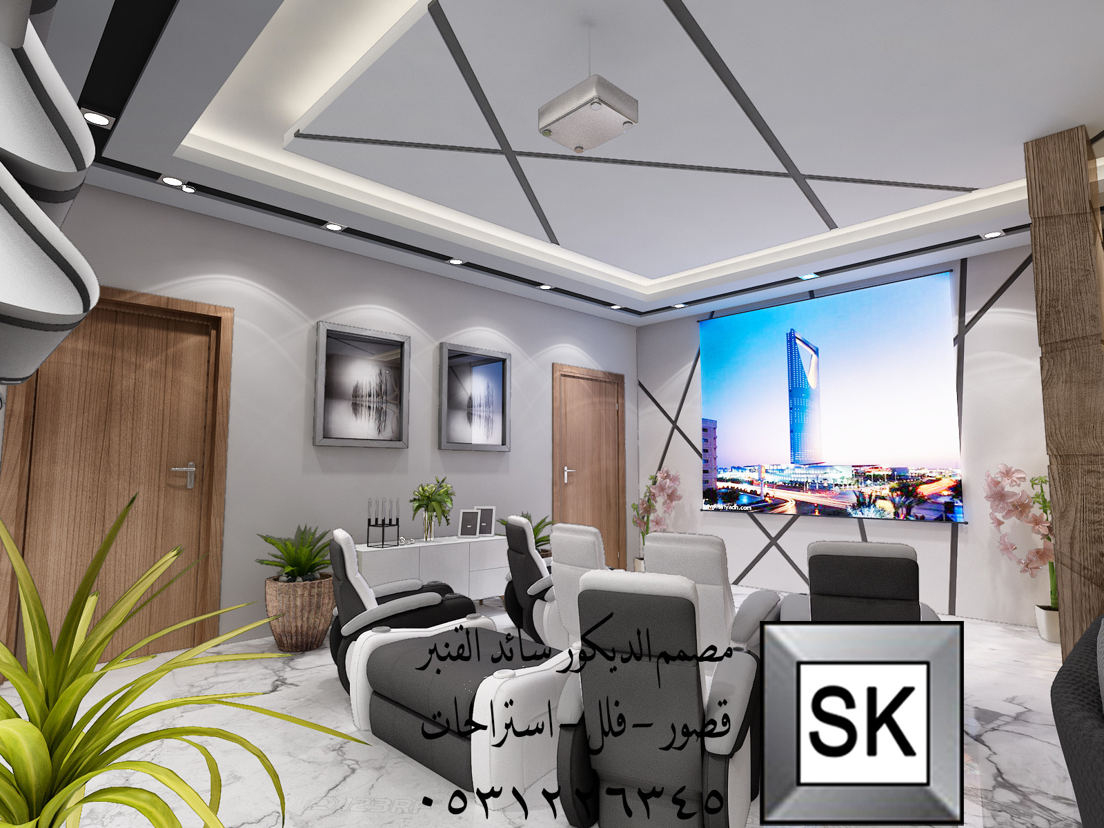 تصميم و تشطيب ديكور داخلي فاخر في الرياض