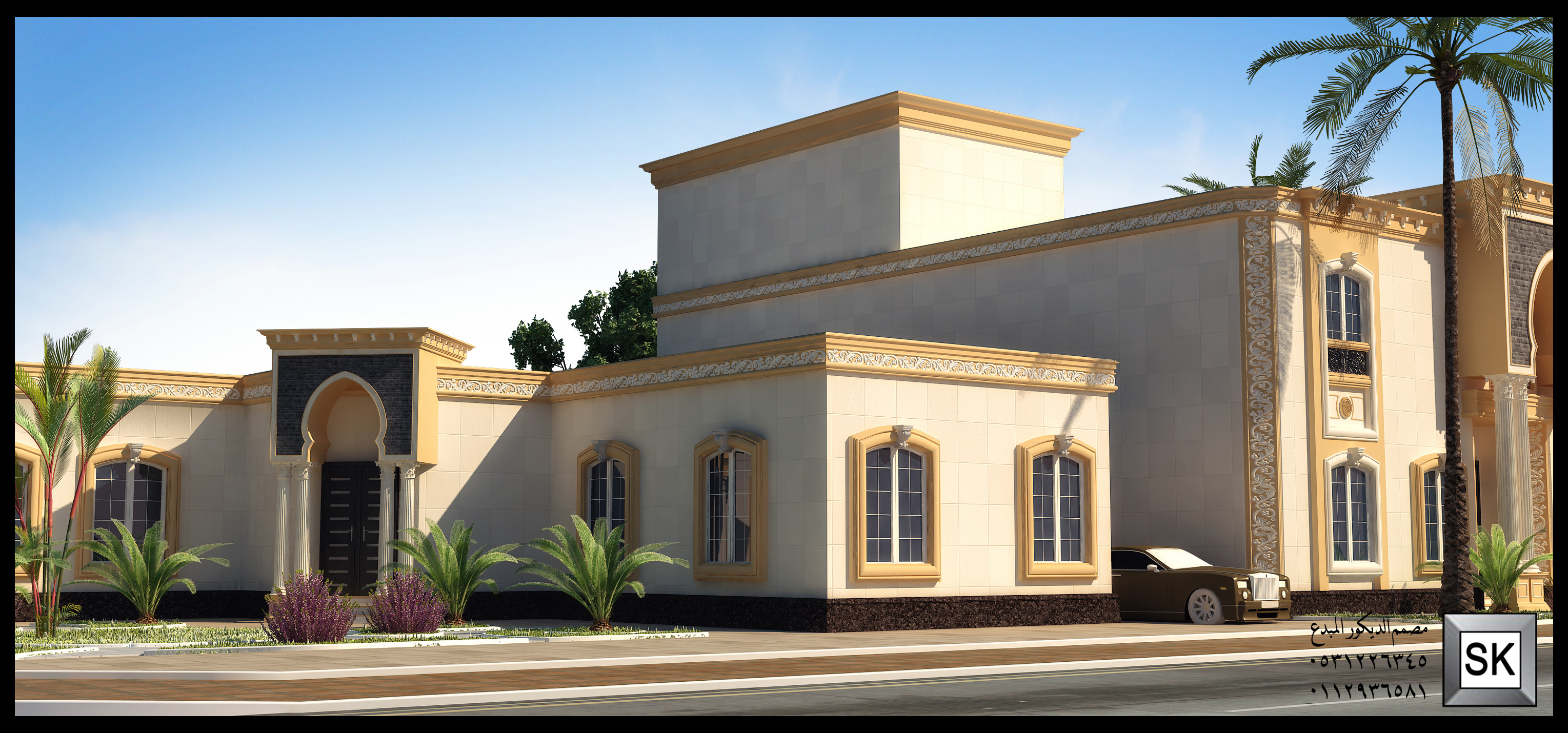 تصميم و تنفيذ واجهات خارجية فخمة في الرياض