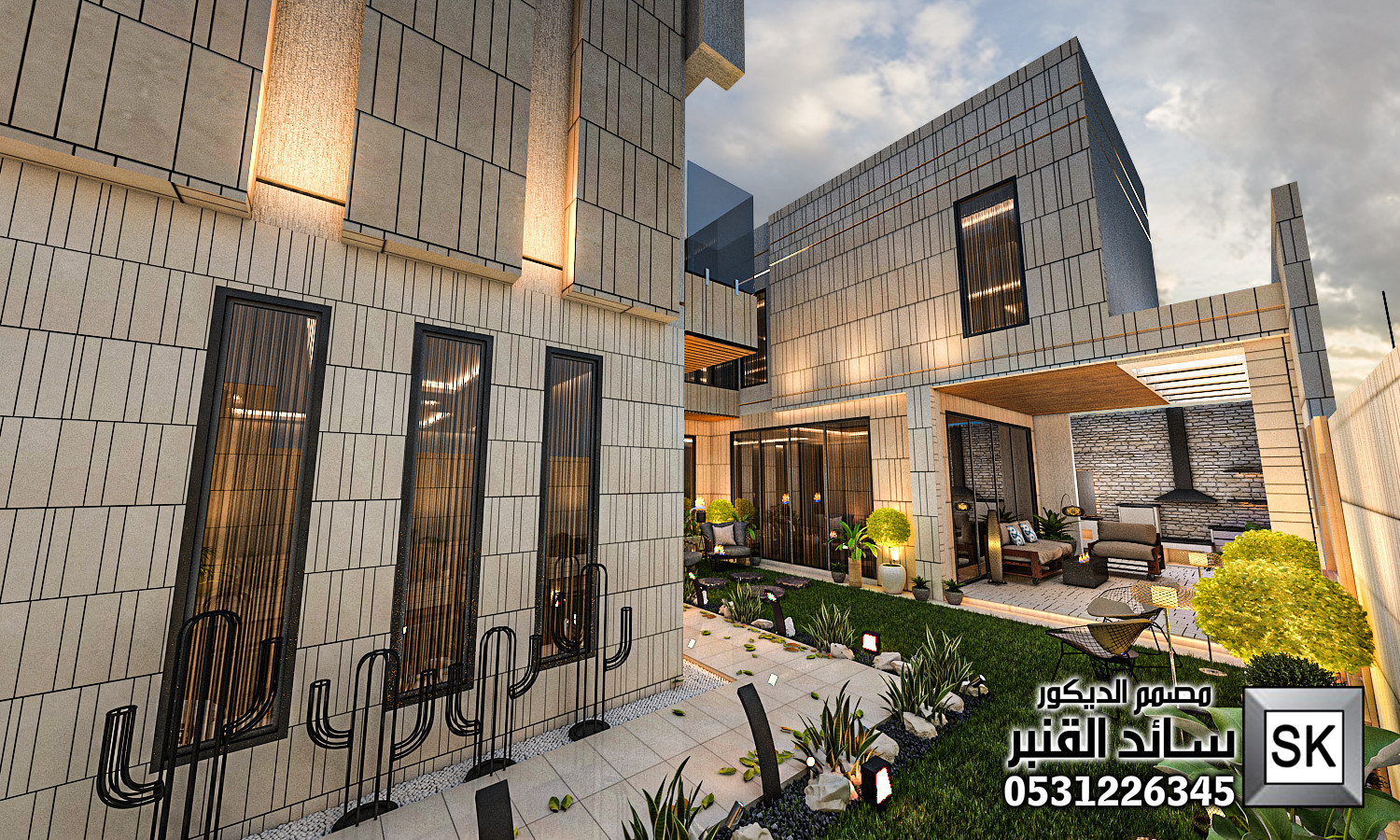 مصمم الحدائق المنزلية في الرياض سائد القنبر 0531226345