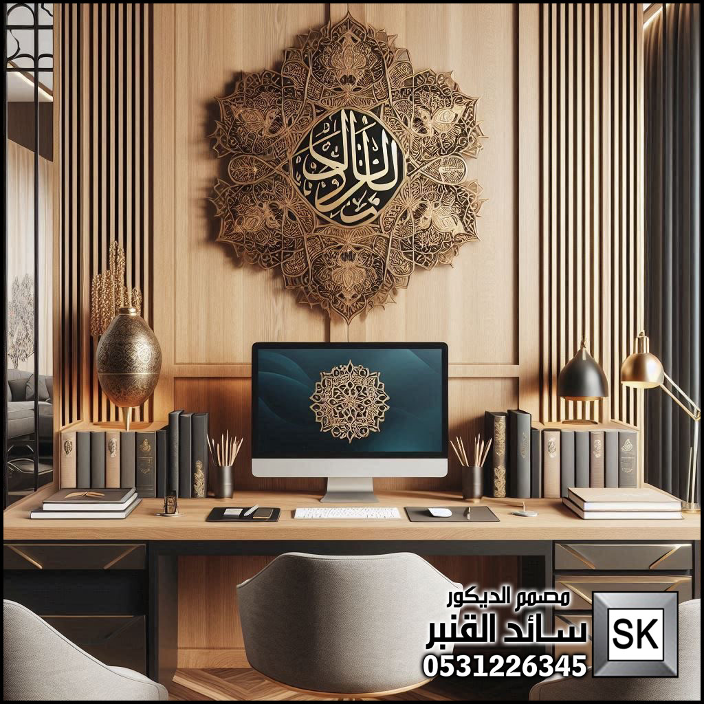 تصميم و تنفيذ ديكور مكاتب VIP للشيوخ و رجال الأعمال في السعودية