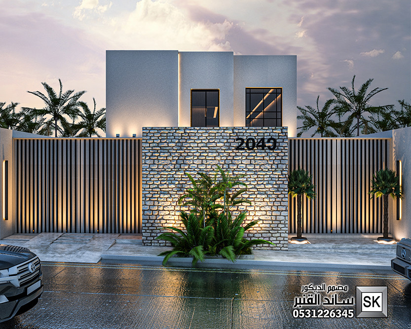 واجهة قصر مصغر في الرياض