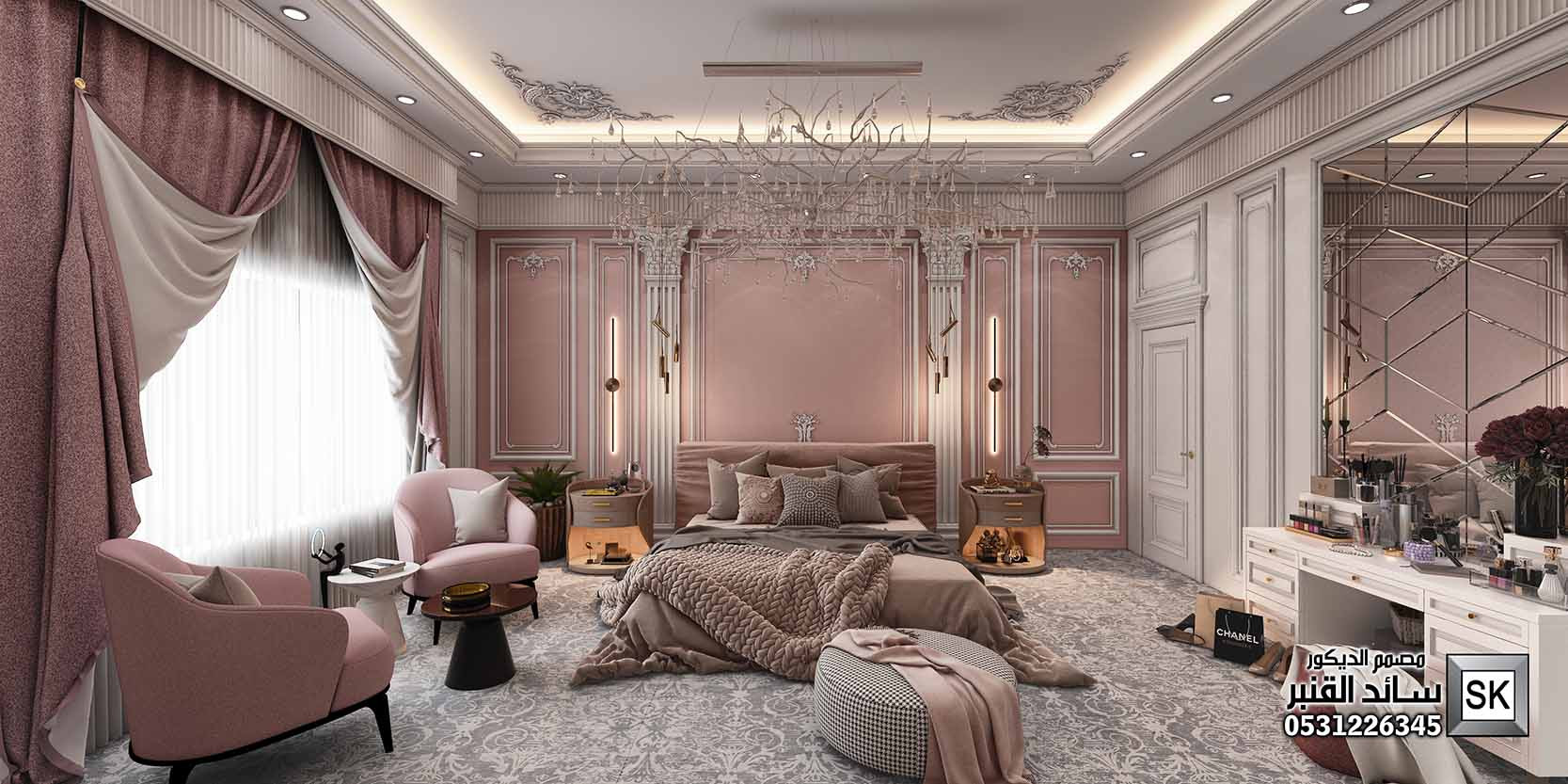 ديكور داخلي نيوكلاسيك في الرياض