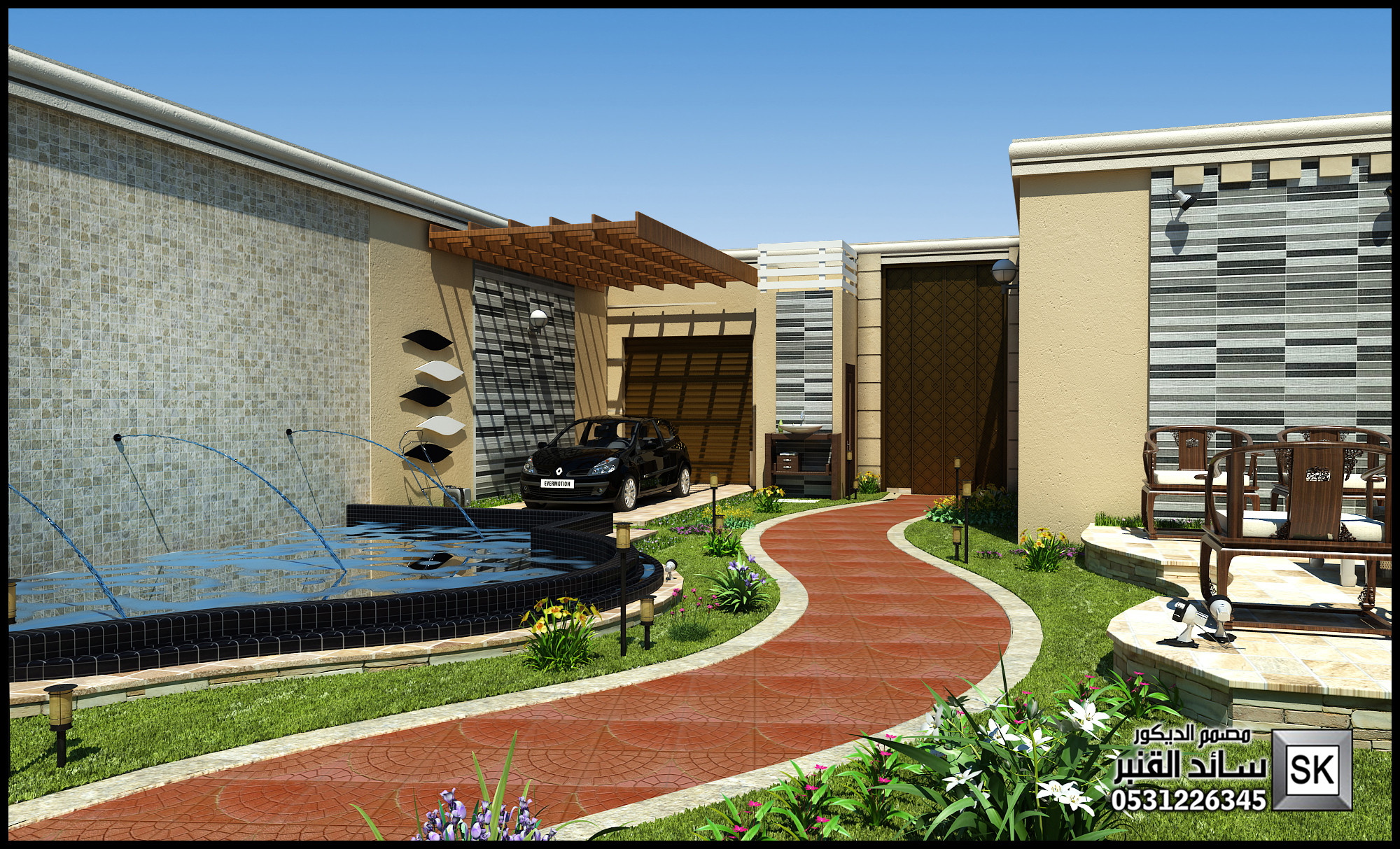 مصمم إستراحات في الرياض سائد القنبر 0531226345