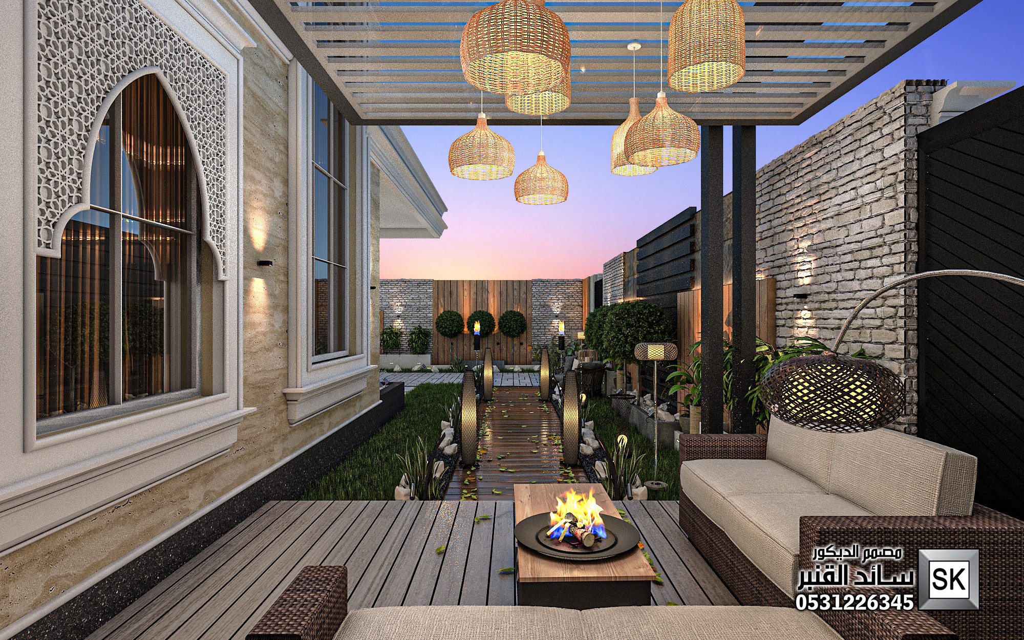 مصمم حدائق منزلية في الباحة