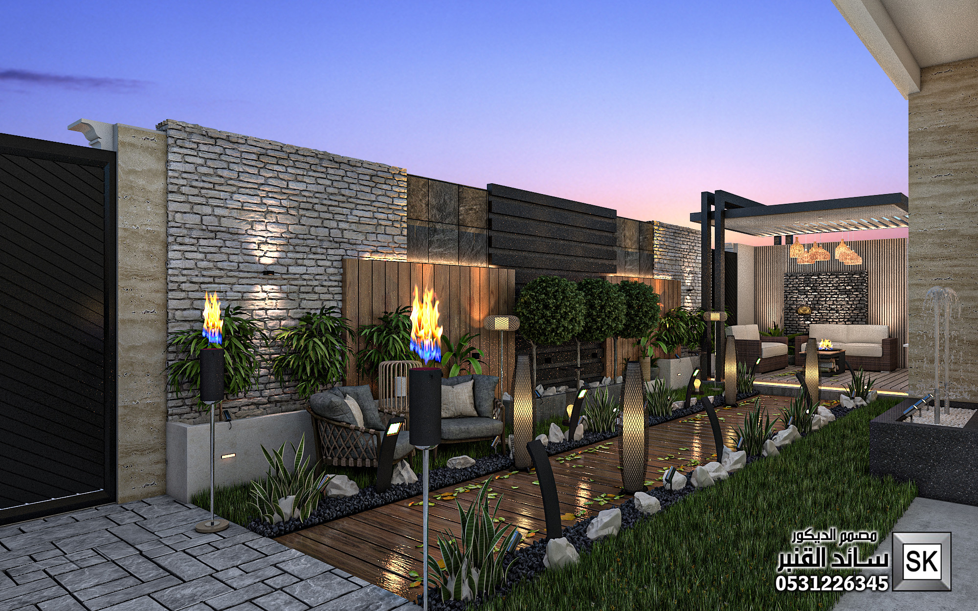 مصمم حدائق منزلية في الباحة