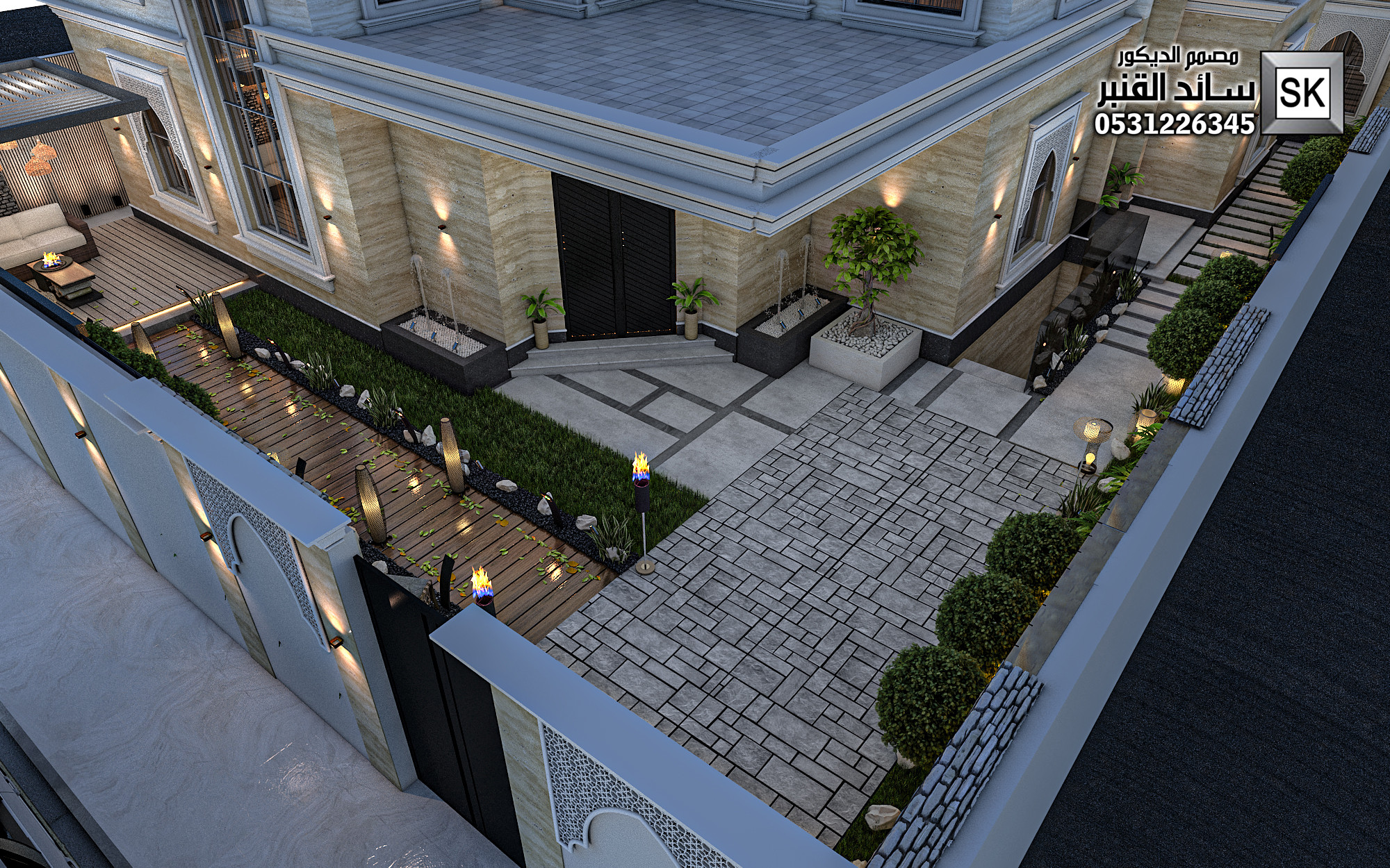 مصمم حدائق منزلية في الباحة