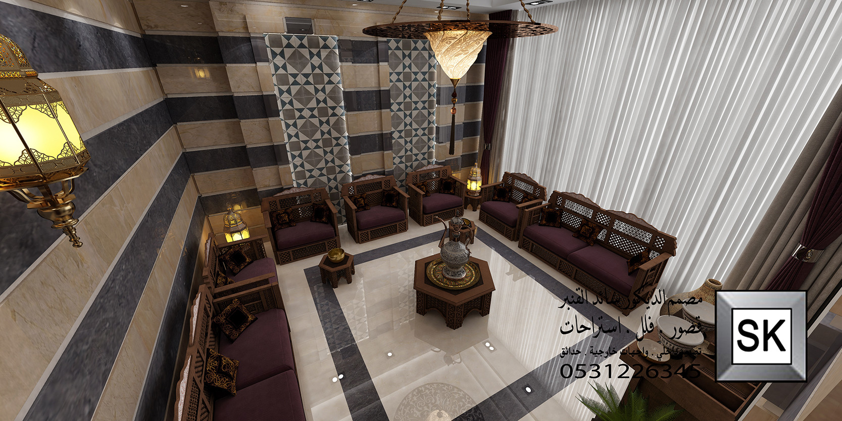 مجالس دمشقية فخمة في الرياض