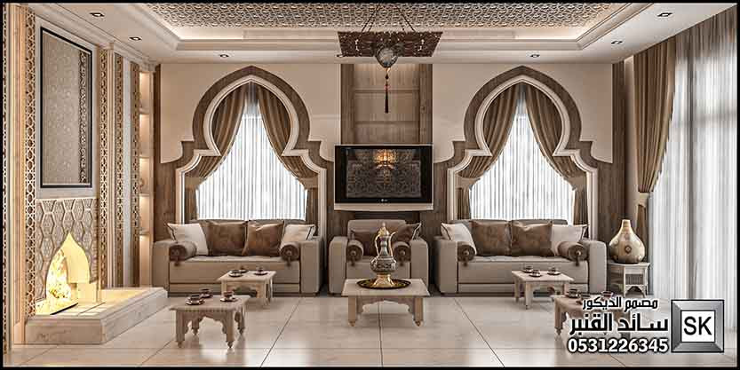 مصمم ديكور داخلي مجالس و صالات مغربية محترف في الرياض