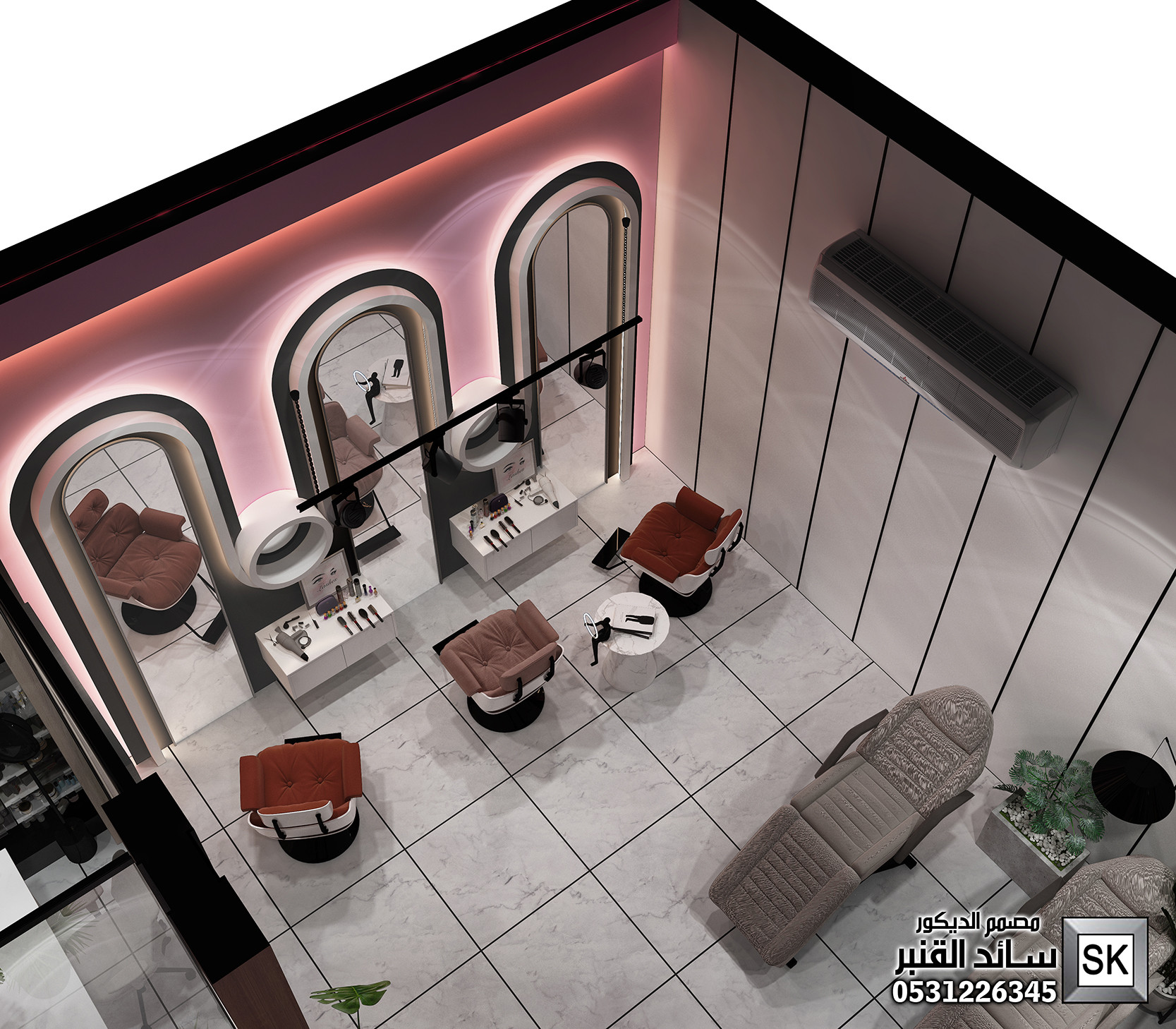 مركز تجميل و سبا و حمام مغربي فاخر في السعودبة