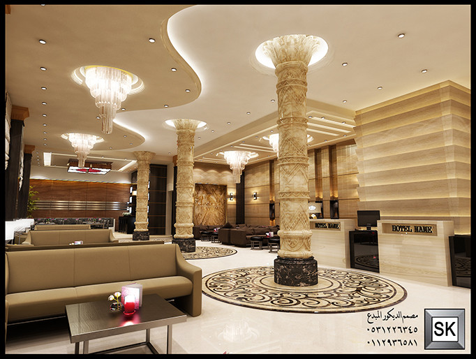 تصميم و تشطيب أجنحة فندفية فخمة في السعودبة