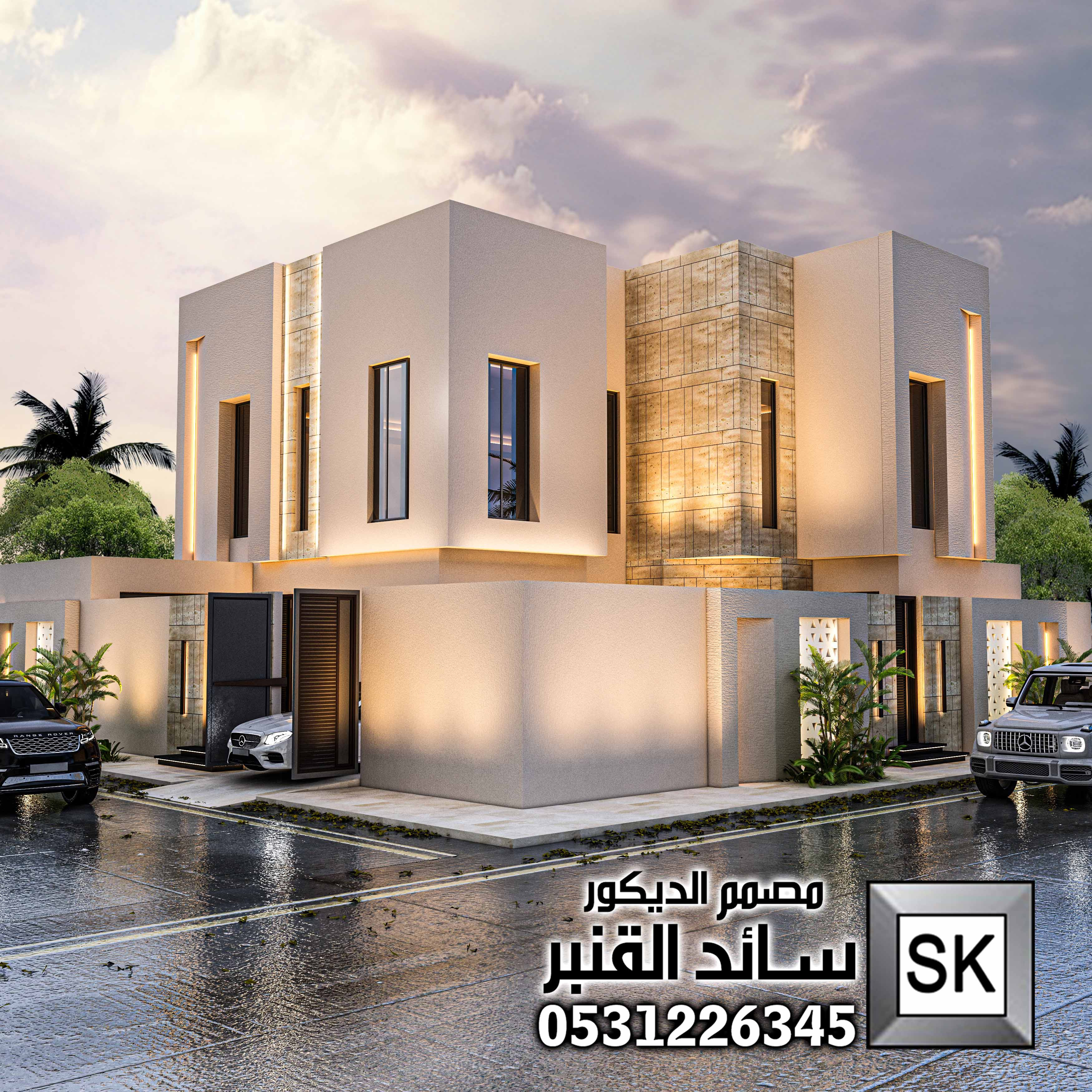 مصمم ديكور خارجي قصور و فلل و فنادق محترف في الرياض