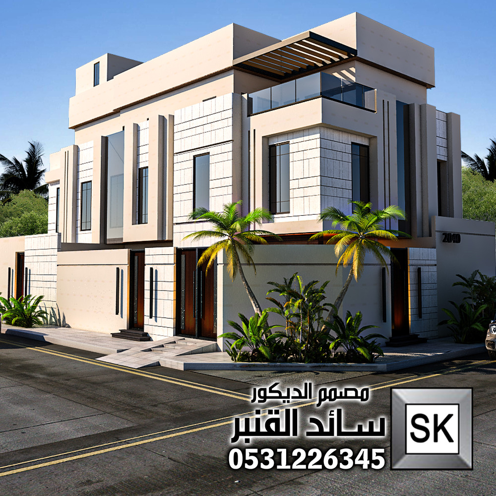 تصميم واجهة فيلا فخمة دهانات سايت رشة عنوان القهوة في الرياض