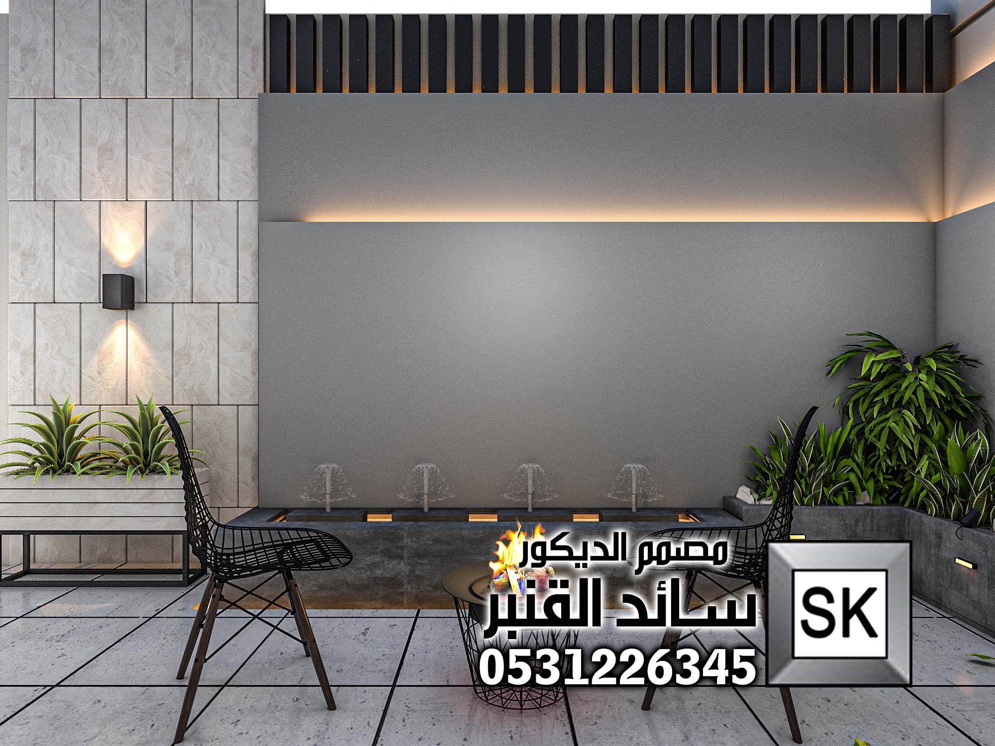 تصميم لاندسكيب منزلي في الرياض
