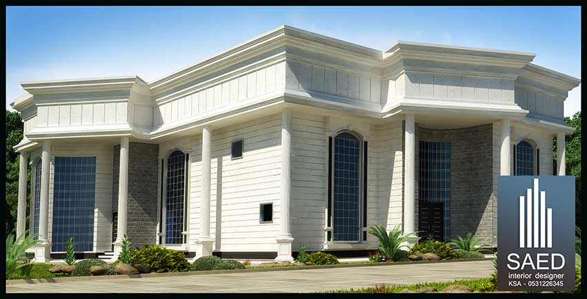 تصميم واجهات فلل و قصور و عماير في السعودية