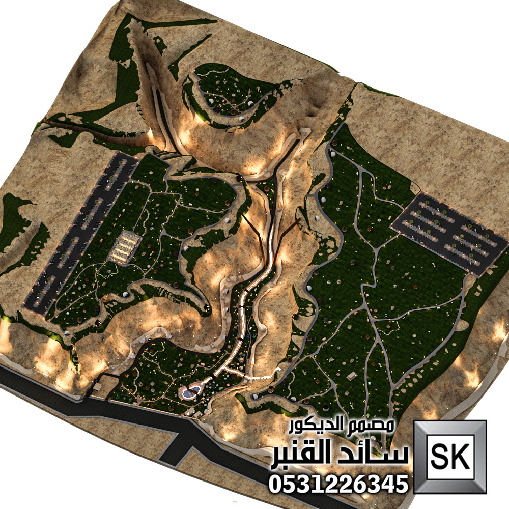 تصميم مزارع و مخيمات و منتجعات و محميات في السعودية