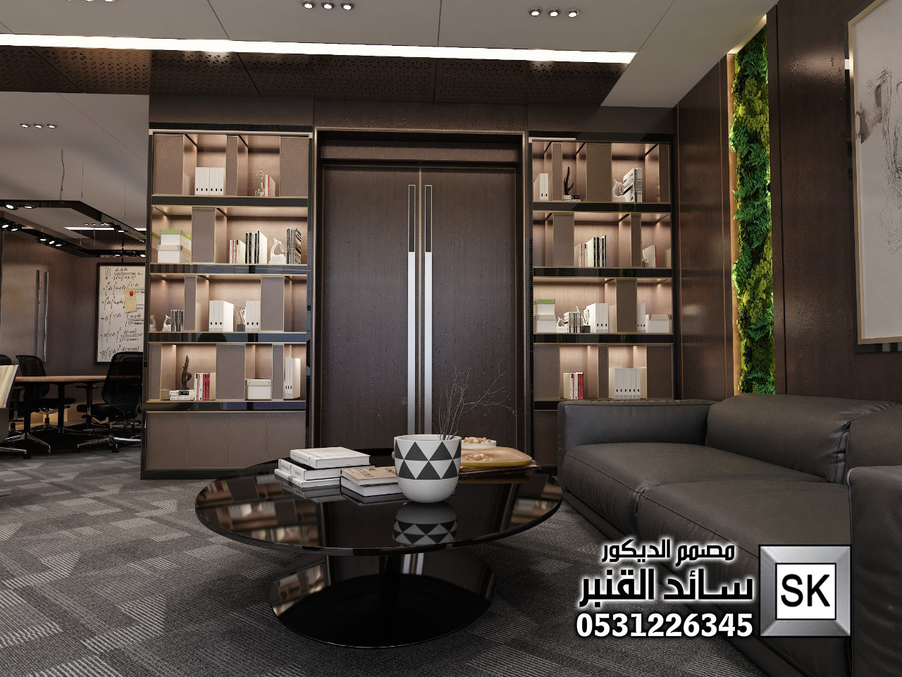 تصميم و تشطيب مكاتب إدارية فخمة في الرياض