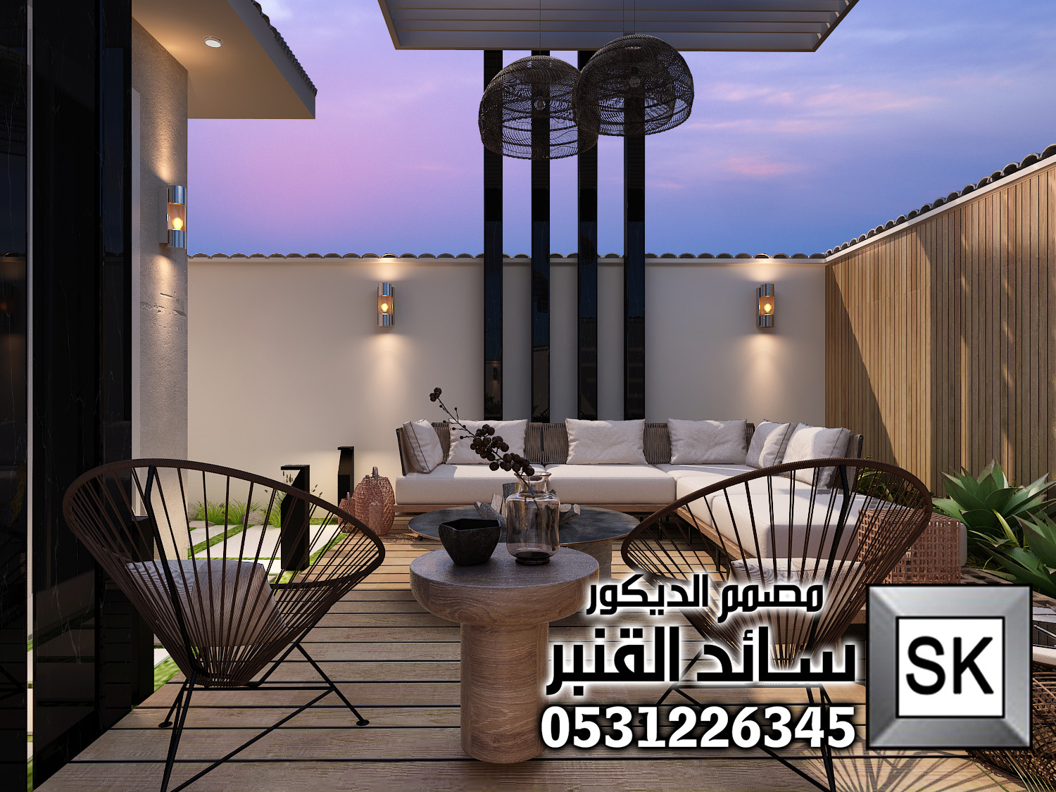 تصميم و تنسيق لاندسكيب منزلي في الرياض