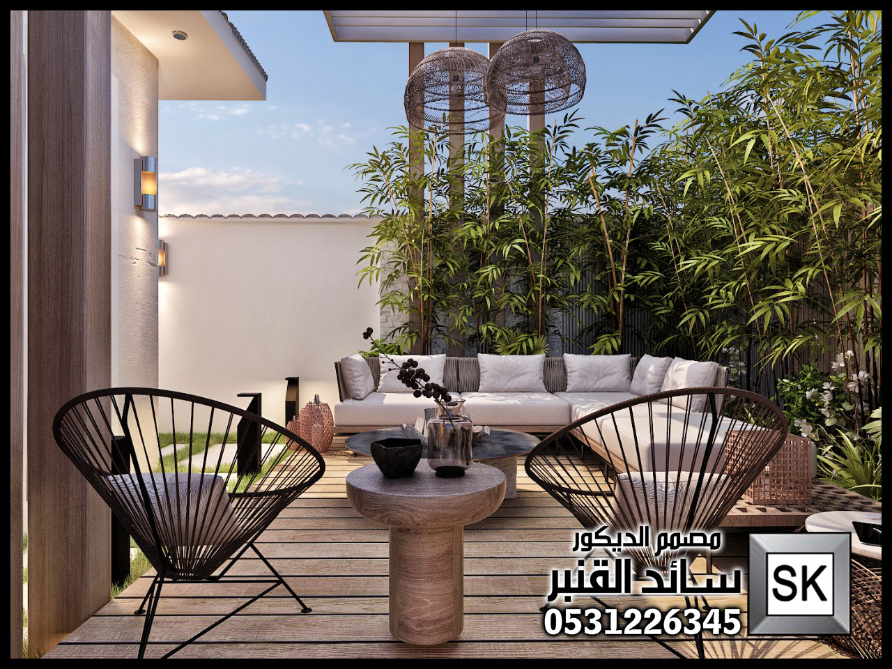 تصميم و تنسيق لاندسكيب منزلي في الرياض