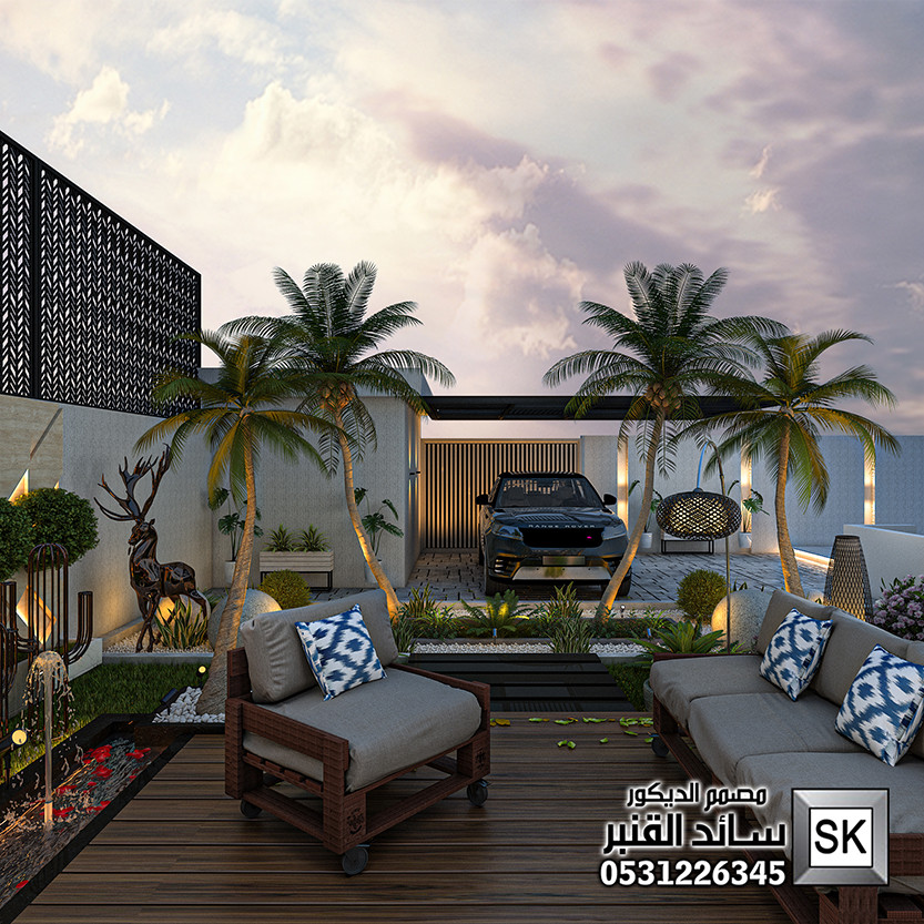 تصميم لاندسكيب إستراحات في جدة