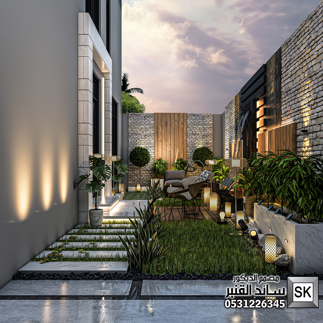 مصمم حدائق في عنيزة