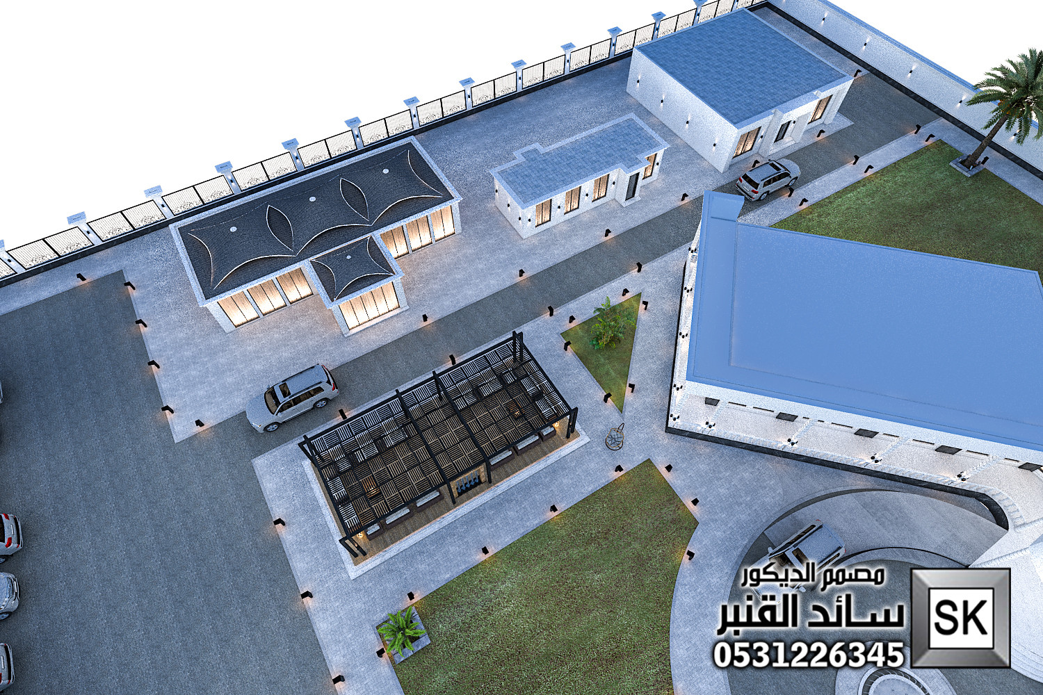 تصميم لاندسكيب مزارع في الرياض