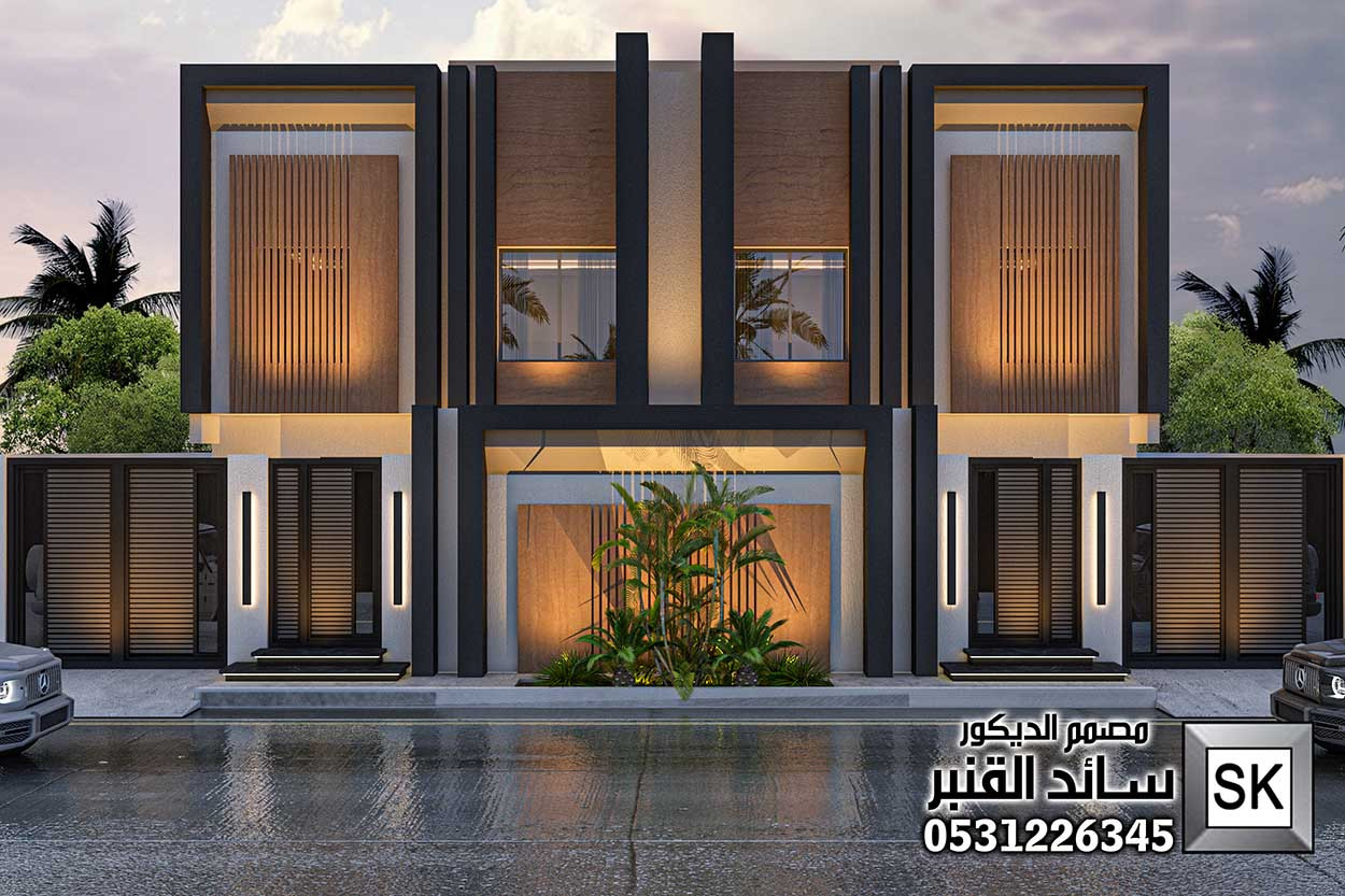 تصميم واجهة دوبلكس فخمة في الرياض