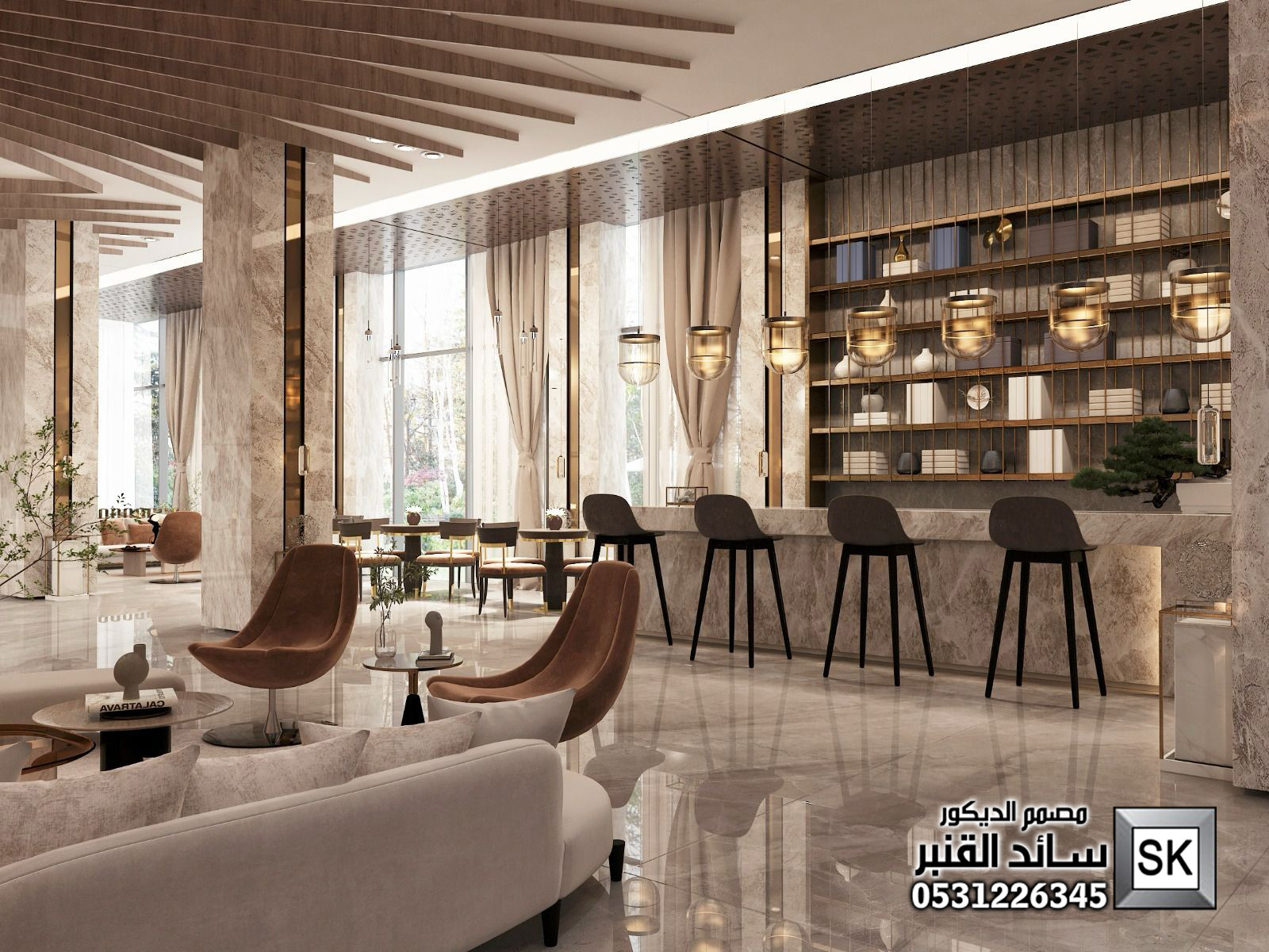 تصميم مولات و مراكز تجارية و محلات في الرياض