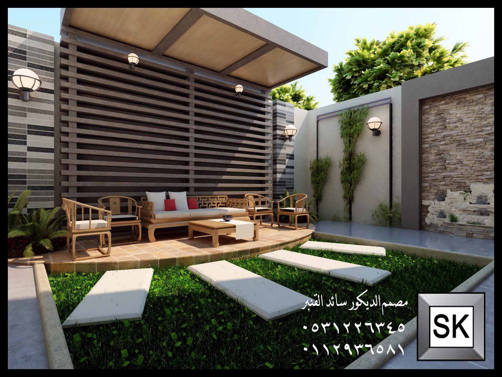 مصمم الحدائق سائد القنبر