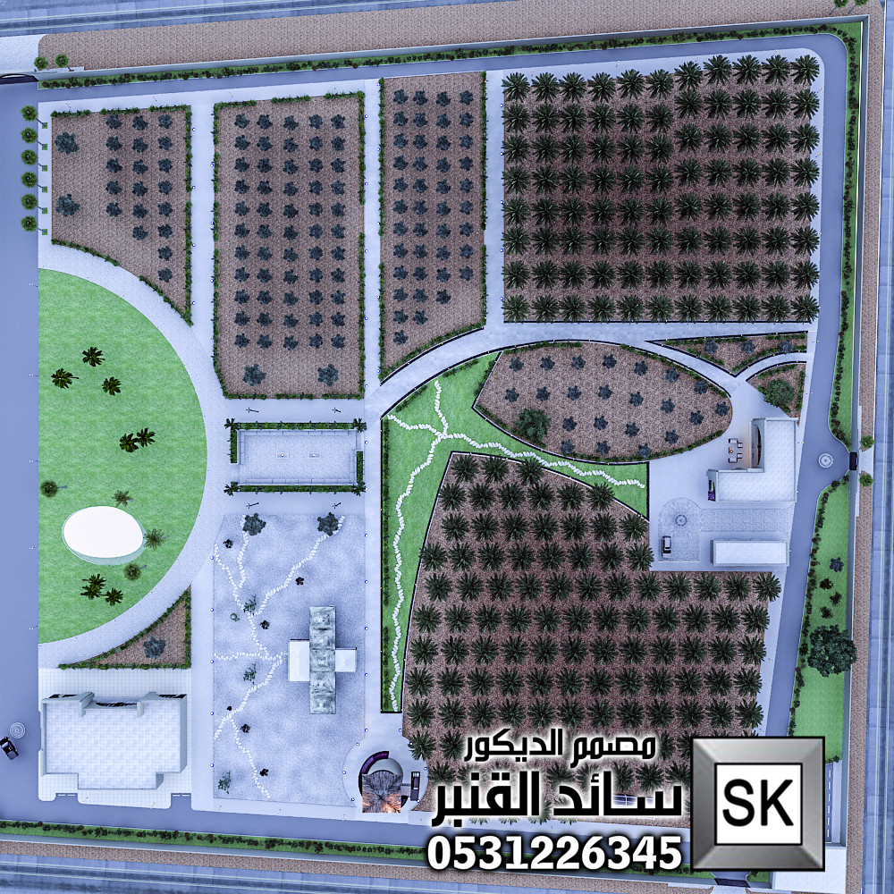 مصمم لاندسكيب مزارع محترف في الرياض