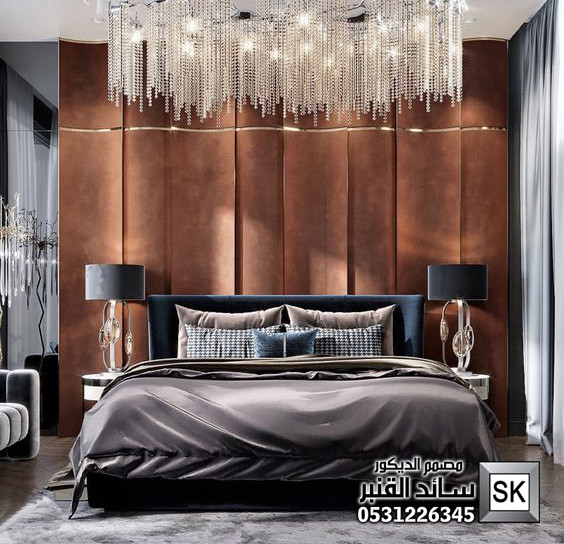 تصميم غرف نوم رئيسية فخمة في السعودية
