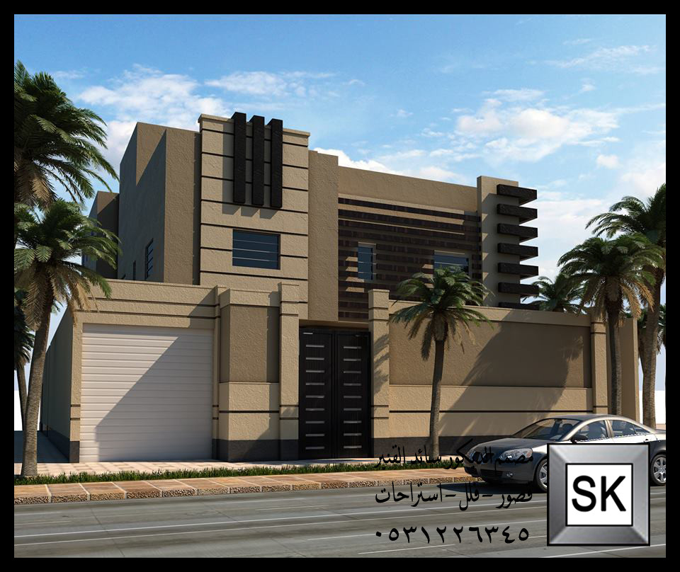 تصميم واجهة فلل و قصور في نجران