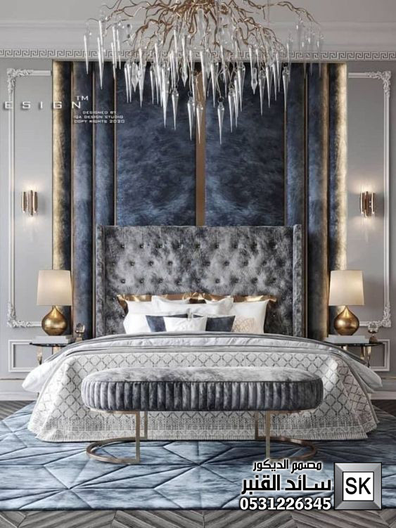 غرف نوم فندقية  في الرياض من أعمال مصمم الديكور الداخلي سائد القنبر