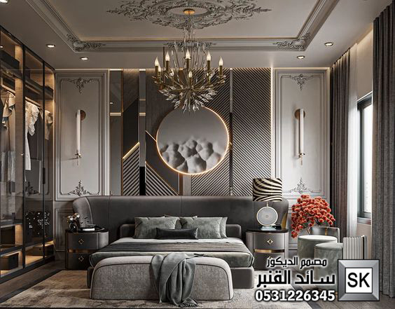 غرف نوم فندقية  في الرياض من أعمال مصمم الديكور الداخلي سائد القنبر