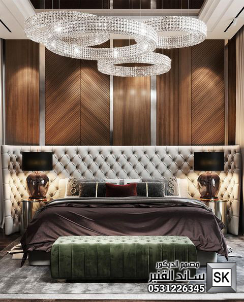 غرف نوم فندقية  في الرياض من أعمال مصمم الديكور الداخلي سائد القنبر
