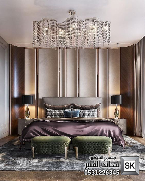 غرف نوم ماستر في الرياض من أعمال مصمم الديكور سائد القنبر