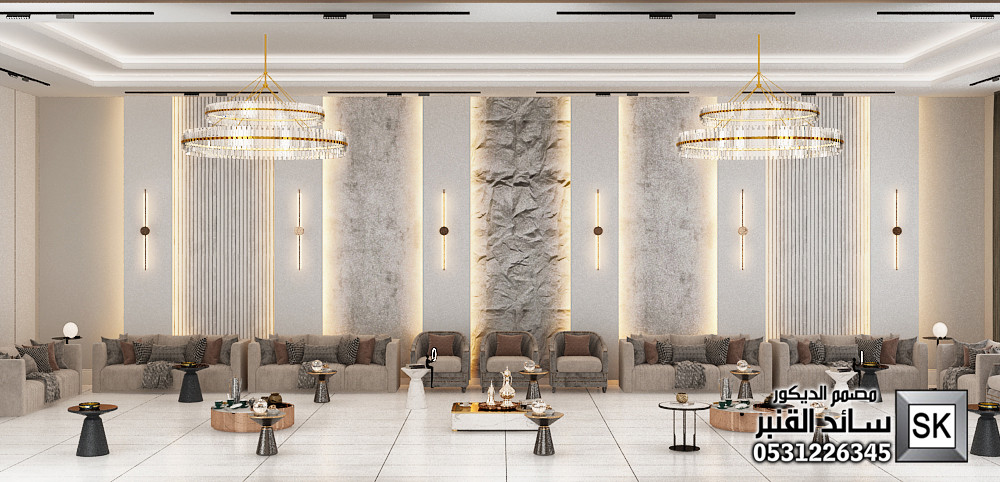 مجالس ضيافة رجال فخمة في الرياض من أعمال مصمم الديكور سائد القنبر