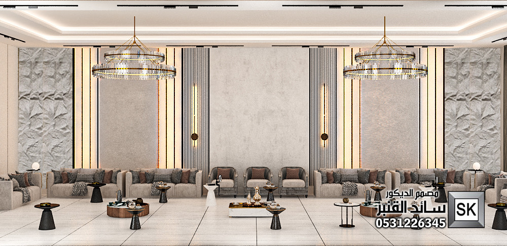 مجالس ضيافة رجال فخمة في الرياض من أعمال مصمم الديكور سائد القنبر