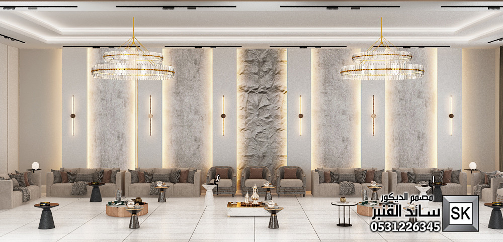 مجالس ضيافة رجال فخمة في الرياض من أعمال مصمم الديكور سائد القنبر