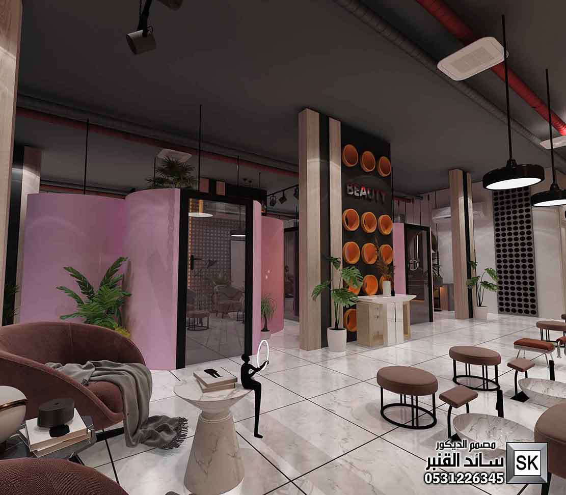 صالونات تجميل و سبا في جدة من أعمال مصمم الديكور سائد القنبر