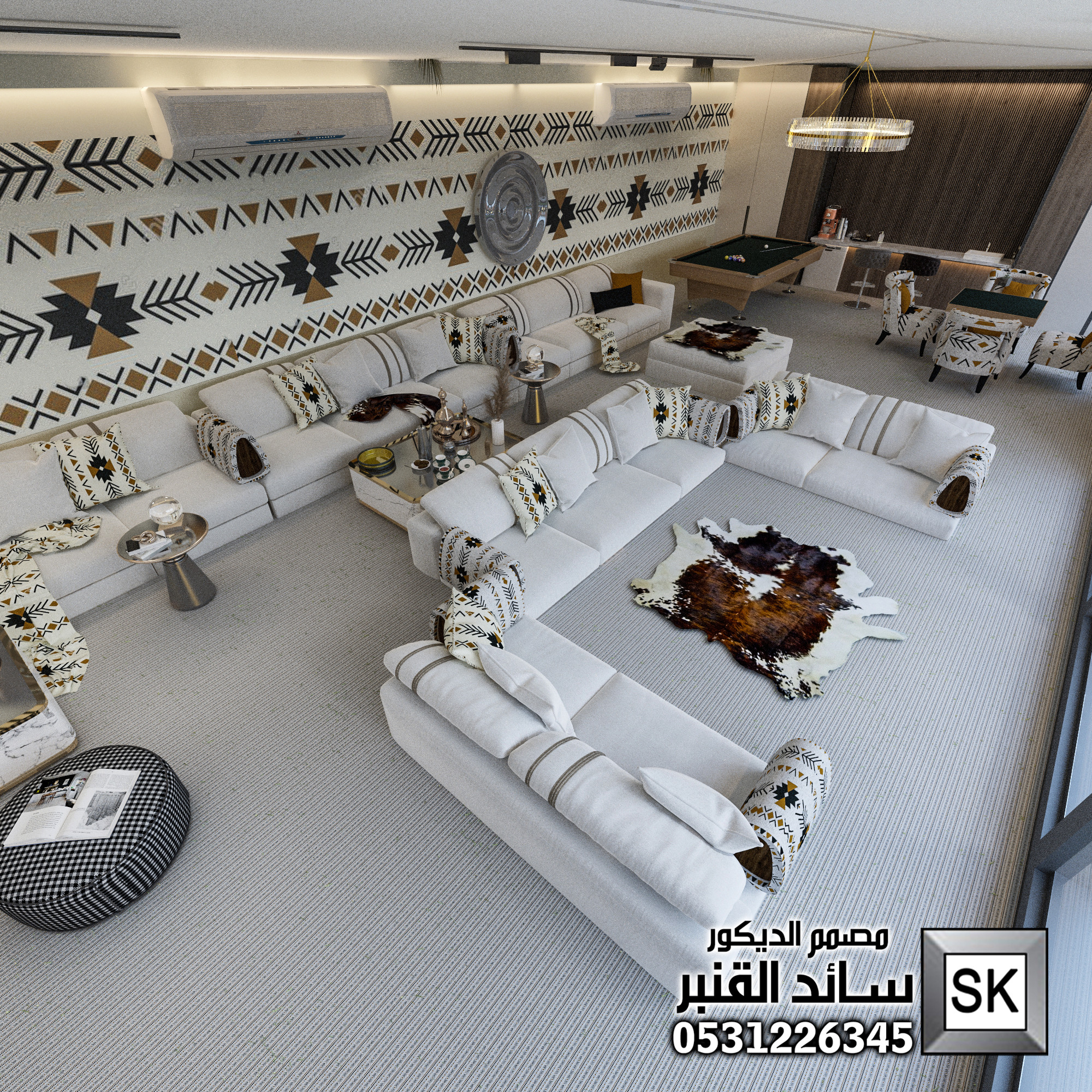 تصميم خيم فخمة في الرياض من أعمال مصمم الديكور سائد القنبر