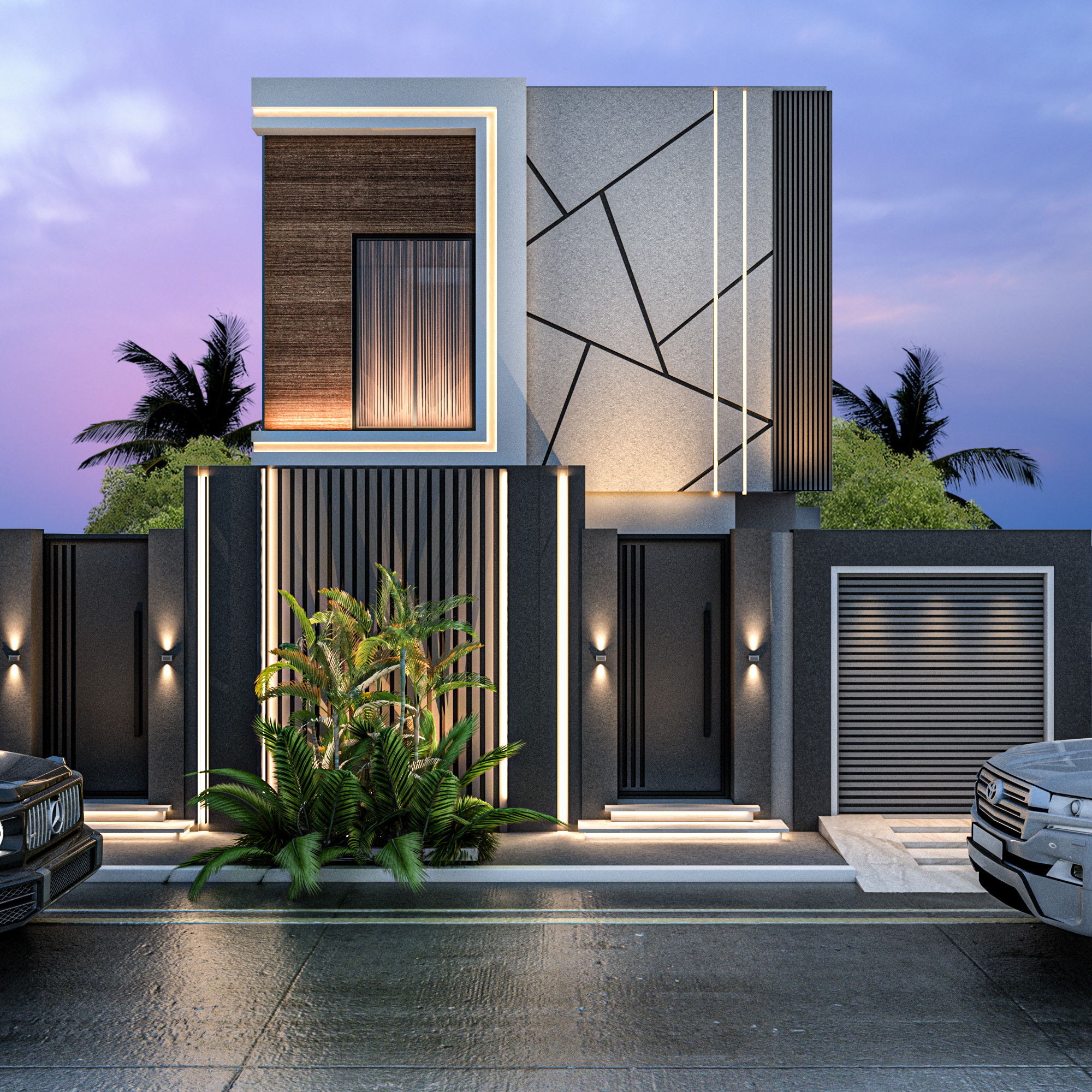 واجهات عصرية في جدة من أعمال مصمم الديكور سائد القنبر