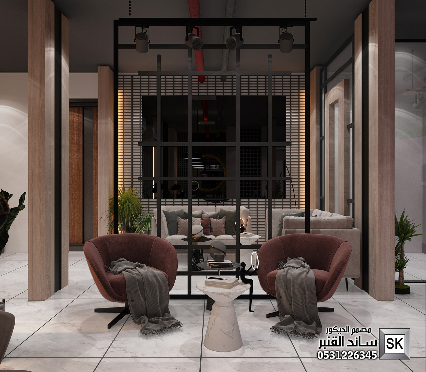 تصميم و تنفيذ صالونات تجميل و سبا و حمام مغربي في الرياض من أعمال مصمم الديكور سائد القنبر