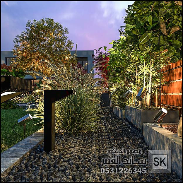 لاندسكيب مزارع و إستراحات فخمة في الرياض من أعمال مصمم الديكور سائد القنبر