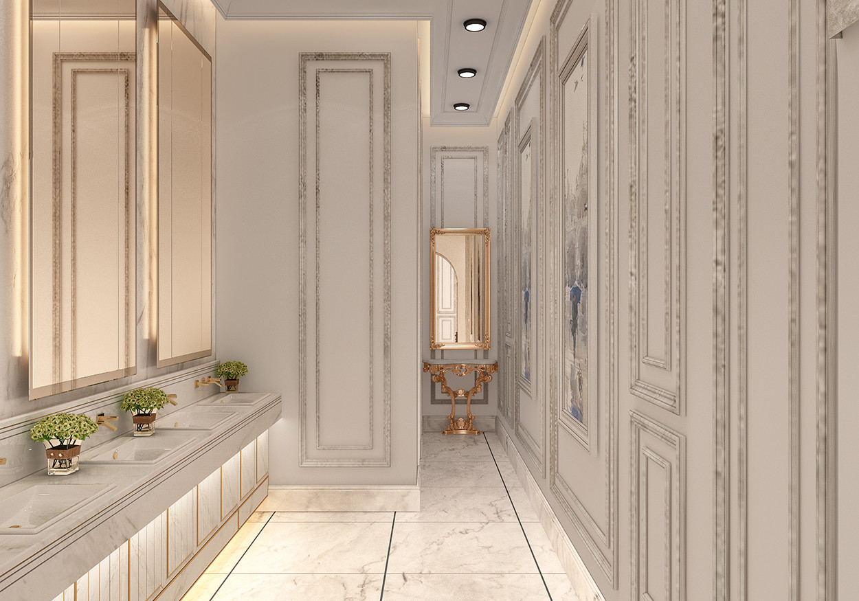 مجلس رجال كلاسيك فاخر في الرياض من أعمال مصمم الديكور سائد القنبر